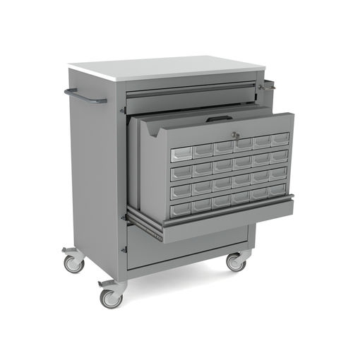 医療用台車 - 10.CR.1586 - JMS Healthcare Furniture - 薬剤用 / 貯蔵 / 金属製