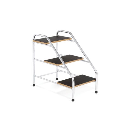 3段ステップスツール - 10.AD.1402 - JMS Healthcare Furniture - ステンレス製 / 滑り防止