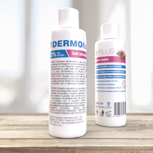70%手指消毒剤 - DERMOfast PLUS 100 - Hospitex International - 5000ml / 250mL