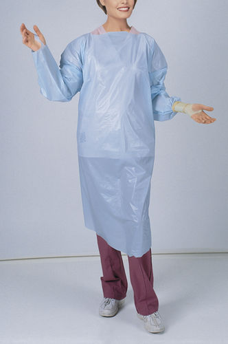 男女用防護服 - 30900 - Embalmers Supply Company - ポリエチレン製 / 使い捨て / 青