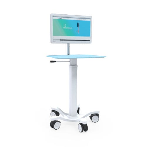 バッテリー式コンピュータ用台車 - MIT-Cart - Bytec Healthcare - 高さ調節可能な