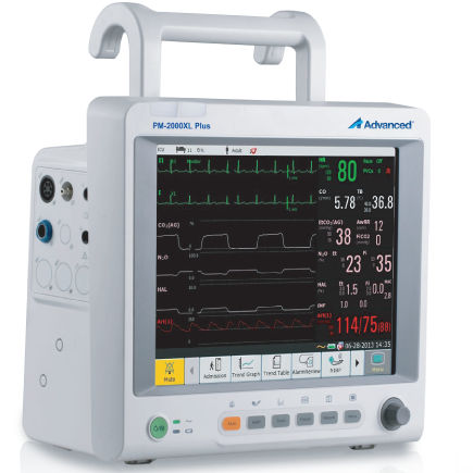 携帯型マルチパラメータモニター - PM-2000XL Plus - Advanced Instrumentations - コンパクト / ECG / SpO2
