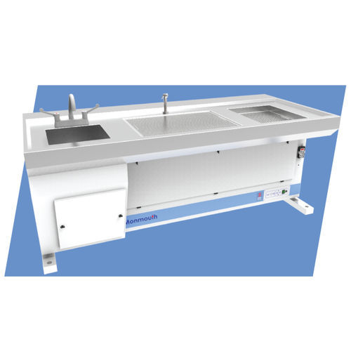 クリーンルーム用実験台 - Circulaire® DFB1000 - Monmouth Scientific - ダウンドラフト型換気装置付き / 流し付き / ステンレス鋼製