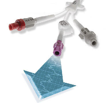 血圧監視用カテーテル - Xcela® Hybrid PICC - Navilyst Medical - 中心静脈 / トリプル ルーメン