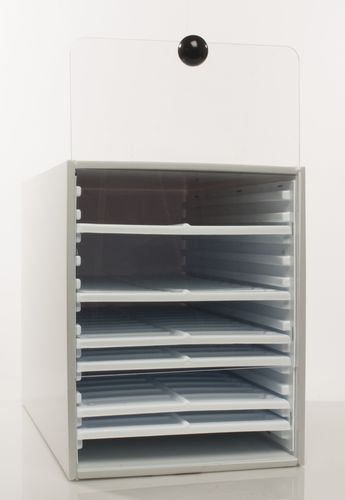 顕微鏡のガラス用キャビネット - H44583-0000 - ATS Scientific Products - トレー付き