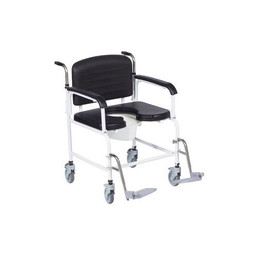 肘掛け付きシャワー用チェア - X499 - Direct Healthcare Group - 可動 / 背もたれ付き / 肥満患者用