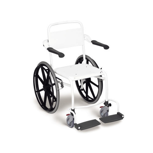 肘掛け付きシャワー用チェア - LI2142 series - Direct Healthcare Group - ローラー付き / フットレスト付き / 背もたれ付き