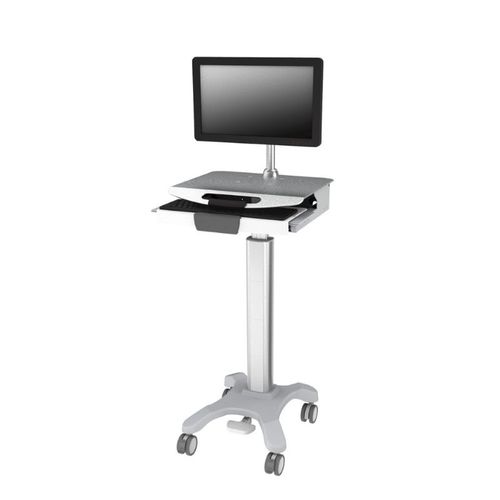 タブレット（PC）用コンピュータ用台車 - BAA-001 - Rollsys - パネルPC用 / 高さ調節可能な / 引き出し付き