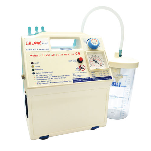 電池式医療用吸引器 - EUROVAC AC / DC - Anand Medicaids - 外科的ドレナージ／デブリードマン用 / 携帯型