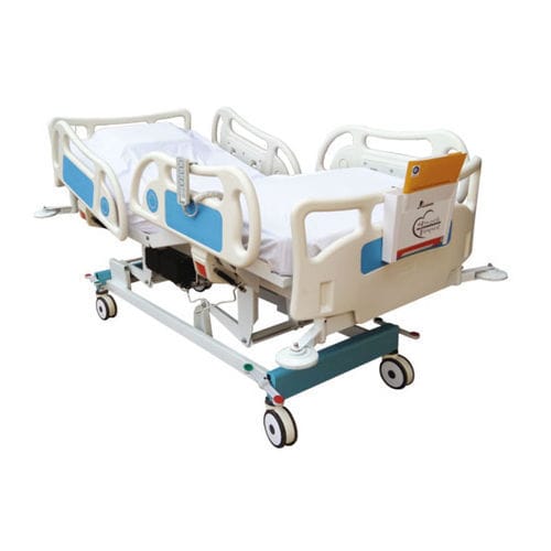 集中治療用ベッド - JUPETIOR - EL 01 - Shree Hospital Equipments - 電動式 / 高さ調節可能 / キャスター付き