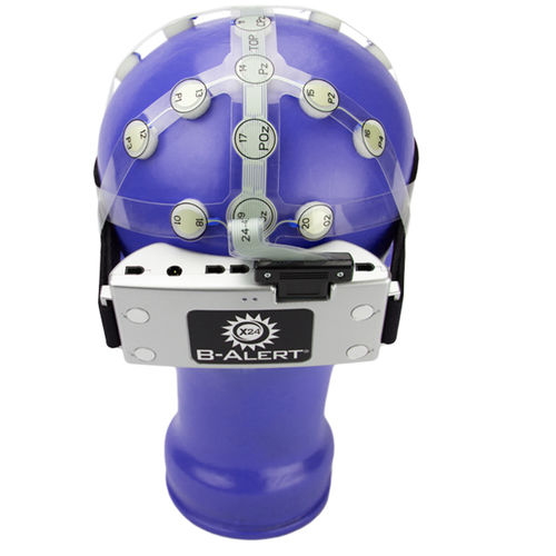 24チャネル脳波計 - B-Alert® X24 - Advanced Brain Monitoring - 脳波計マッピング付き / ワイヤレス接続 / 装着可能