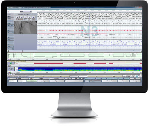 分析ソフトウェアモジュール - SLEEP  - Dr. Grossegger & Drbal alpha trace medical systems - 評価 / レコーディング / ビデオ録画用