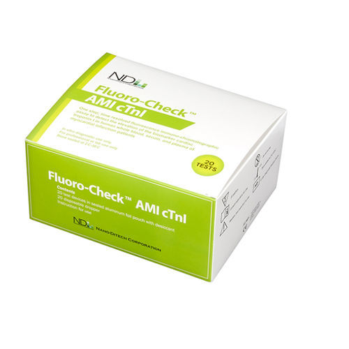 心筋梗塞迅速検査キット - Fluoro-Check™ - Nano-Ditech Corporation - cTnI / 血清 / 血漿用