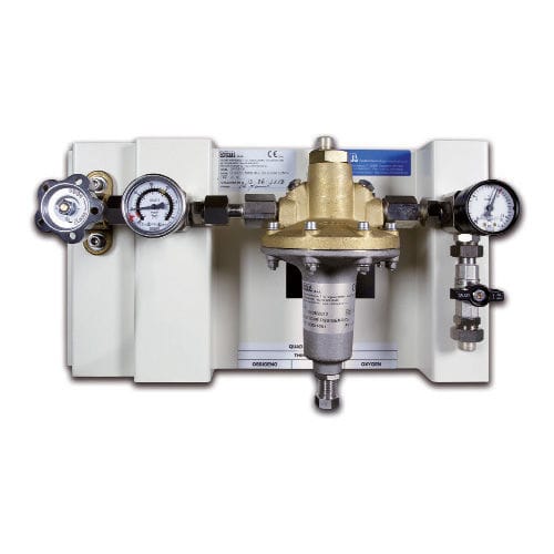 酸素医療ガス供給ユニット - QRI -01 series - STM - Sistemi Tecnologie Medicali - CO2 / N20 / 壁取り付け式