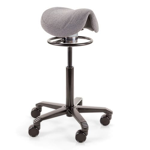 医療施設用スツール - Office Amazone Balance - Score BV - 高さ調節可能な / キャスター付き / サドルシート型