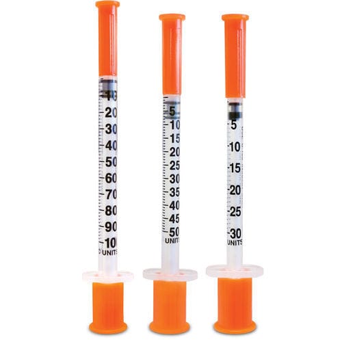 実験用シリンジ - TRUEplus® - Trividia Health - インスリン用 / 無菌 / 安全機構付き