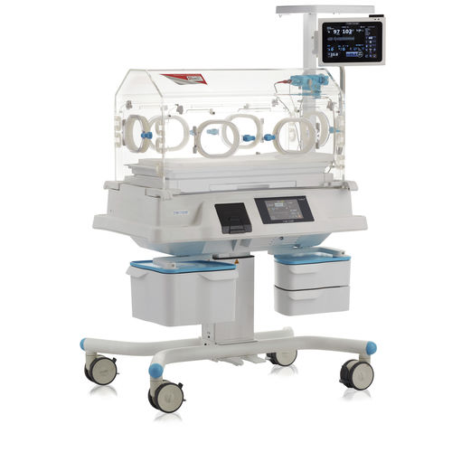 キャスター付き保育器 - VAV - Tende Elektronik - 高さ調節可能な / トレンデレンブルグ体位 / タッチパネル付き
