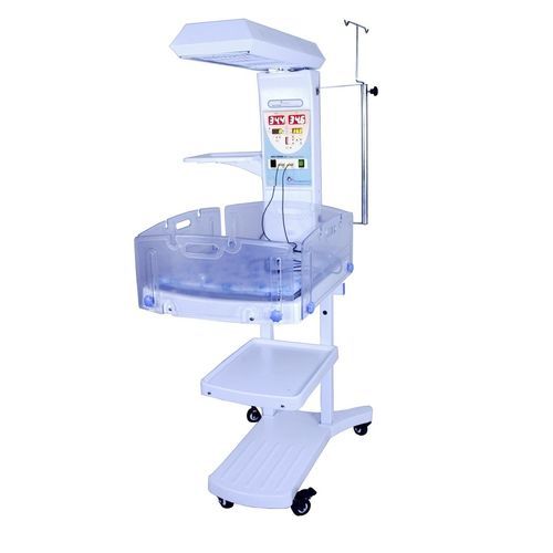 光線療法ランプ付き新生児の集中治療用保育器 - IW5000 - AVI Healthcare - キャスター付き / 高さ調節可能