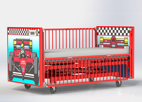病院用ベッド - RACE CAR - HARD Manufacturing CO., INC - 電動式 / 子供用 / 高さ調節可能