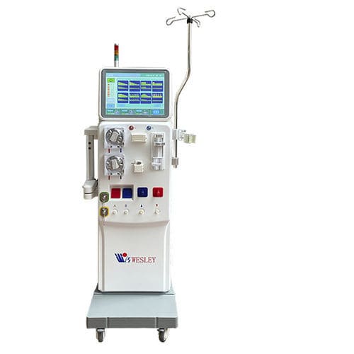 血液透析ろ過付き血液透析装置 - W-T6008S - Chengdu Wesley Bioscience Technology Co.,Ltd - 移動式 / タッチスクリーン式