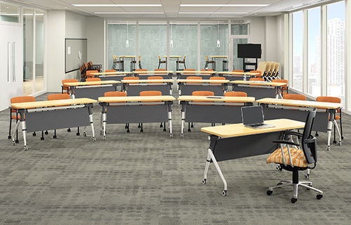会議室用台 - Fold - National Office Furniture - 長方形 / 折畳み式 / キャスター付き