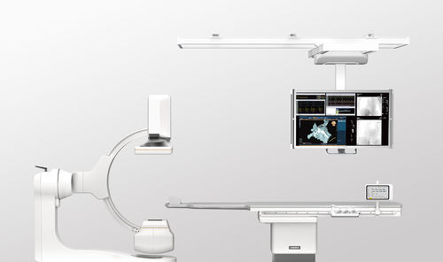 デジタルX線撮影装置 - CGO-2100 Pro - Beijing Wandong Medical Technology - 血管造影検査用 / フロアCアーム付き