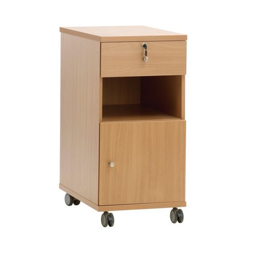 キャスター付きナイトテーブル - WILSOC6802 - Knightsbridge Furniture - モジュール式 / コンパートメント式