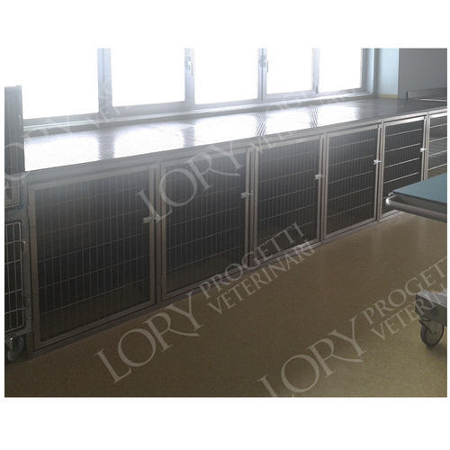 拘束動物用ケージ - BOX007 series - Lory Progetti Veterinari srl - モジュール式 / ステンレススチール製