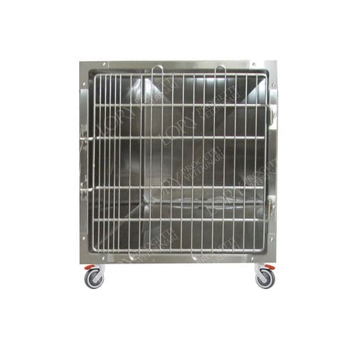 猫動物用ケージ - GA025 - Lory Progetti Veterinari srl - キャスター付き / ステンレススチール製 / 1ユニット