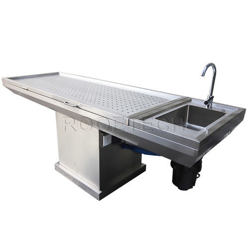 法医学用解剖台 - GA-2003D - Rooe Medical - 解剖 / 固定型 / 電動式