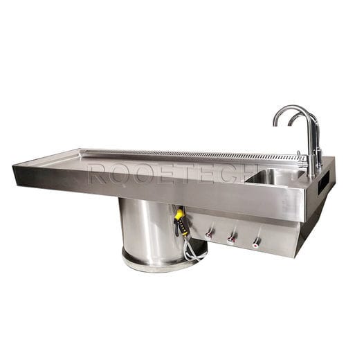 法医学用検死台 - GA2003F - Rooe Medical - 解剖 / 固定型 / 電動式