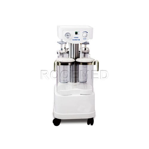 電動式医療用吸引器 - YX980D - Rooe Medical - 外科的ドレナージ／デブリードマン用 / キャスター付き
