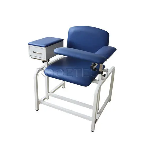 写場椅子　アーム付き 手動式採血用アームチェア - BXD103 - Rooe Medical - 2セクション