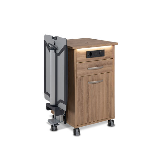 内蔵型ベッドテーブル付きナイトテーブル - WIII-Flex SE - Malsch GmbH - 引き出し付き / キャスター式