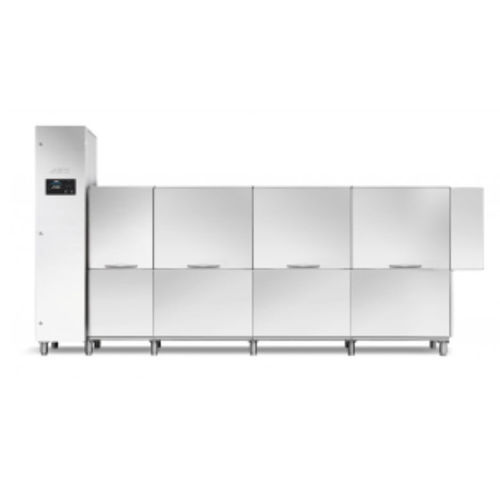 コンベヤー式食器洗浄機 - RX 400 - DIHR - 正面投入 / コンパクト / 組み込み式