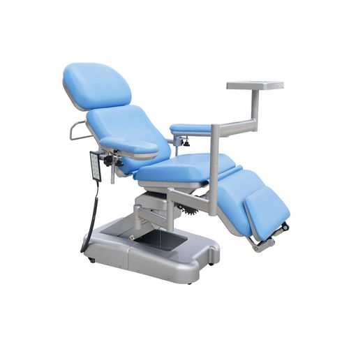 電動式採血用アームチェア - DH-XD107-4 - KANGHUI MEDICAL TECHNOLOGY - 4セクション / フットレスト付