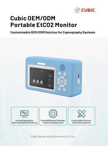 Cubic OEM & ODM Portable EtCO2 Monitor