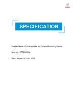 Cubic Online Outdoor Air Quality Monitoring Device OPM-6303M Specification-1