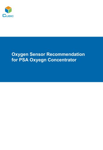 oxygen sensor recommendation for PSA concentrator