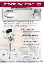 Portable Ultrasound Roll Stands - GE VScan Air-1
