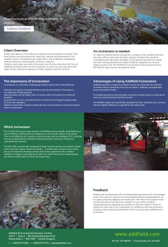 Pharmaceutical Waste Management in Algeria