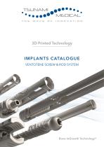 IMPLANTS CATALOGUE VENTOTENE SCREW & ROD SYSTEM - 1