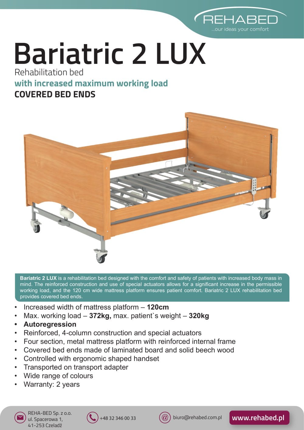 Bariatric 2 LUX - Reha-Bed