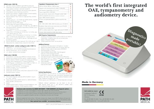TYMPANOMETRY ADD-ON FOR SENTIERO ADVANCED