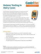 Ketone Testing in Dairy Cows - 1