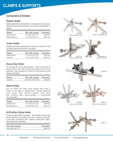 CLAMPS & SUPPORTS