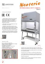 MICROBIOLOGICAL SAFETY CABINETS Class II-2