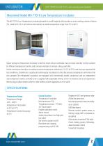 INCUBATOR LOW TEMPERATURE B.O.D MODEL : MO-7701K - 2