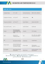 INCUBATOR LOW TEMPERATURE B.O.D MODEL : MO-7701K - 4