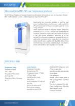 INCUBATOR LOW TEMPERATURE MODEL : MO-740 - 2